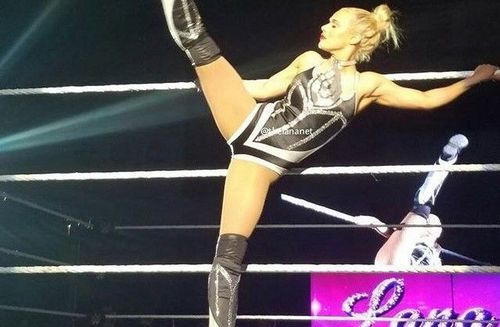 Lana and Carmella seemed overwhelmed by Charlotte Flair and Natalya's mat wrestling