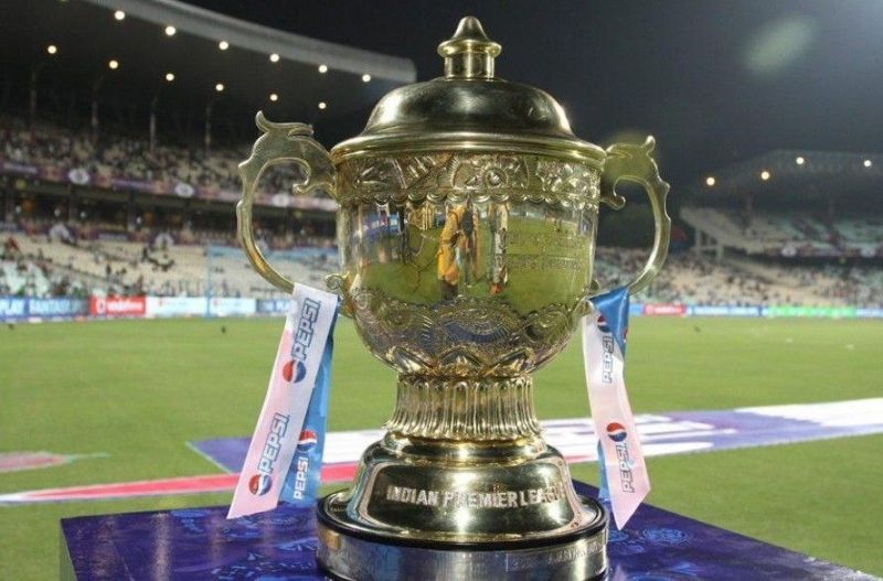 The coveted IPL trophy