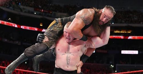 Brock Lesnar F5 Braun Strowman