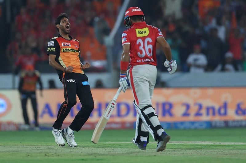 Bhuvi was breathing fire with the ball against KXIP.