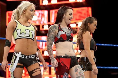 Liv Morgan, Sarah Logan, and Ruby Riott are Riott Squad