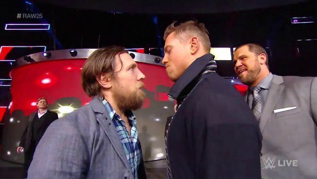 Most Recent stare off between Smackdown General manager Daniel Bryan and Intercontinental Champion The Miz.