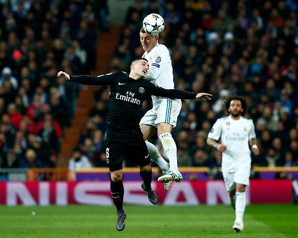 Real Madrid v Paris Saint-Germain - UEFA Champions League Round of 16: First Leg