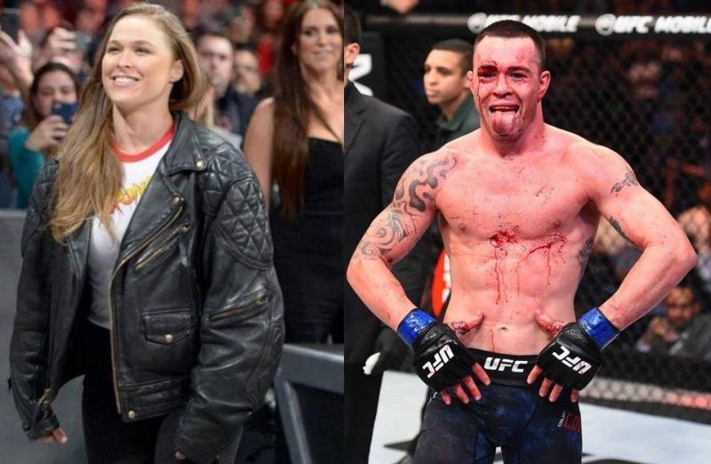 Ronda Rousey (Left) needs a good heel manager in WWE, per Colby Covington (Right)