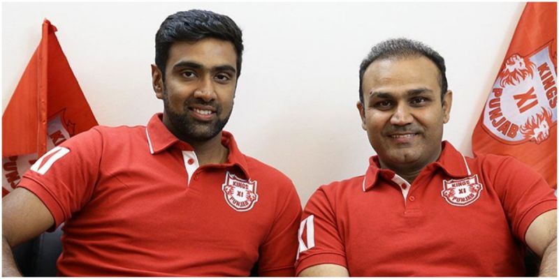 Sehwag Ashwin Kings XI Punjab