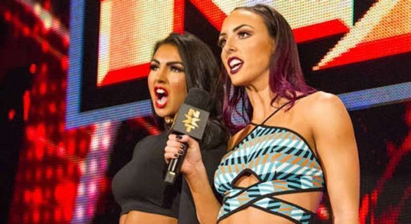 Iconic Duo, Composing of Billie Kay(Left) and Peyton Royce(Right).