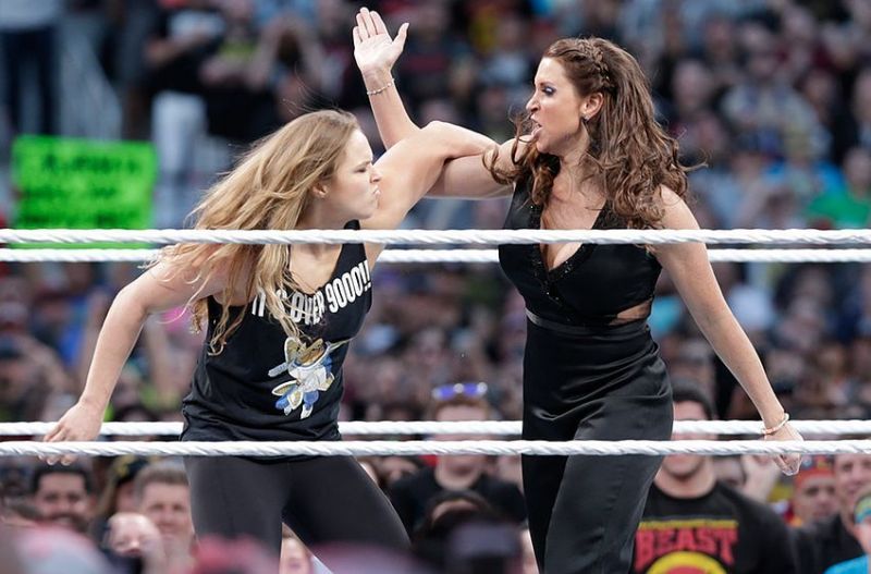 Ronda Rousey and Stephanie McMahon