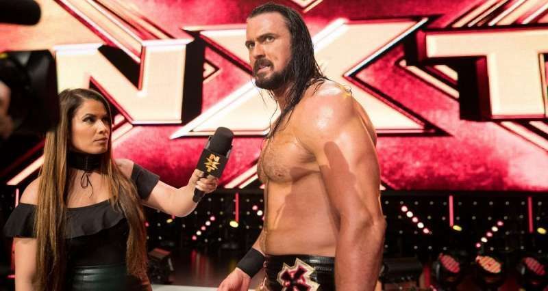 Drew McIntyre being interviewed 