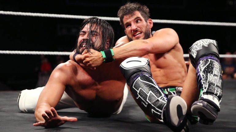 Johnny Gargano and Andrade Almas