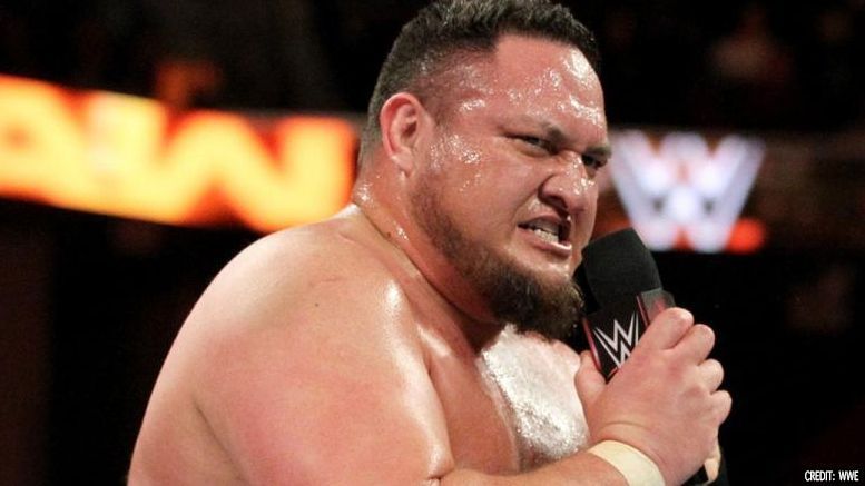 samoa joe injured mixed match challenge kurt angle elias bayley