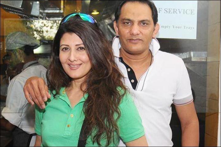 Azharuddin with his second wife Sangeeta Bijlani