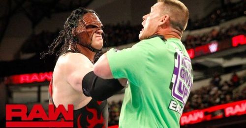 Kane came and attacked John Cena on behalf of the Undertaker