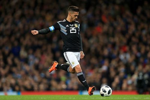 Lanzini scored his maiden goal for Argentina