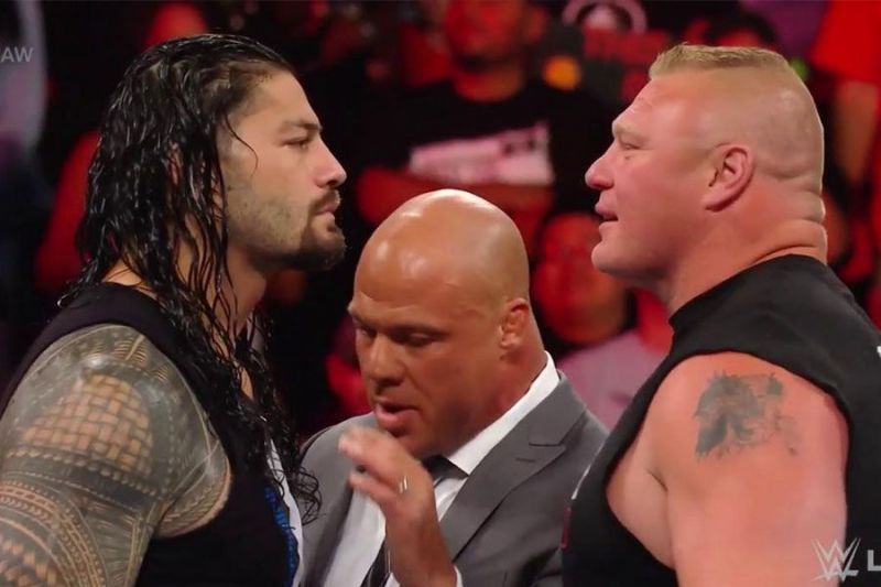 Roman Reigns and Brock Lesnar