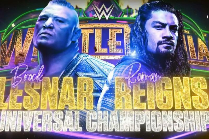 Image result for wrestlemania 34 lesnar vs reigns