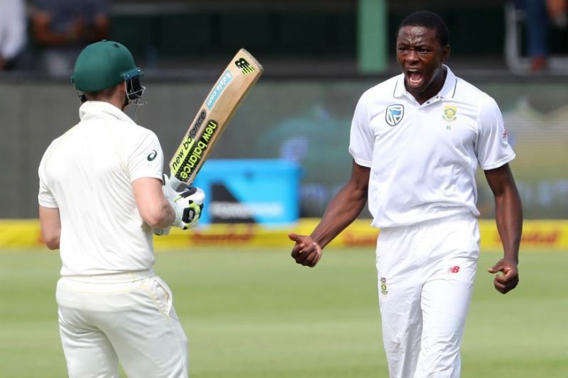 Kagiso Rabada and Steve Smith