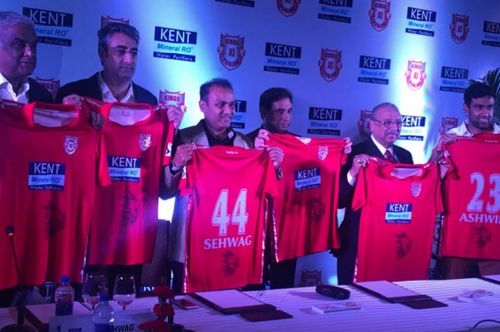 Virender Sehwag and Ravichandran Ashwin were present at the jersey launch