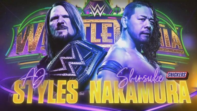AJ Styles vs. Shinsuke Nakamura WrestleMania 34