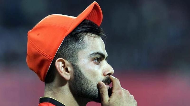 Kohli getting captured on the camera