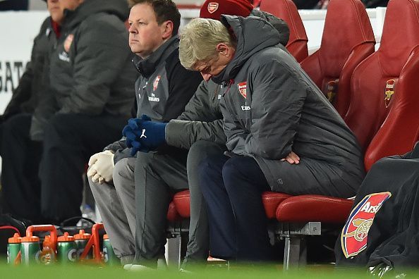 Arsene Wenger dejected