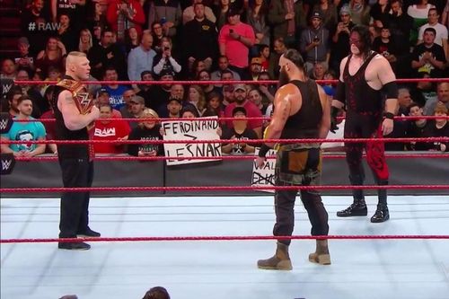 Image result for brock lesnar raw universal championship kane strowman