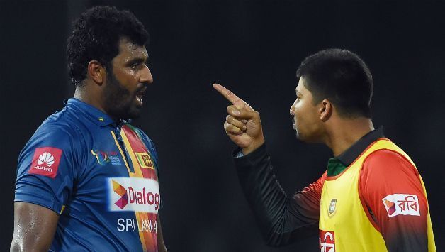 Thisara Perera and Nurul Hasan engage in a war of words