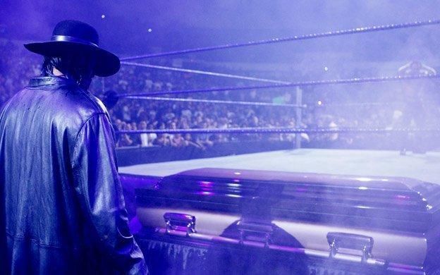 Image result for undertaker casket match