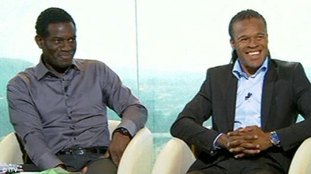 Robbie Earle (pictured with Edgar Davids) was fired by ITV in 2010 following a World Cup ticket scandal