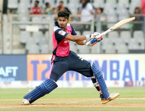 Shreyas Iyer played a match winning knock of 71* against North Mumbai Panthers in match 14 of T20 Mumbai League at Wankhede stadium today. 