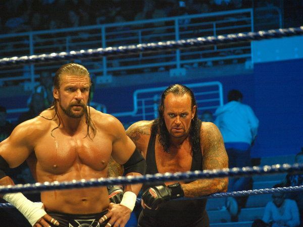 Image result for triple h and undertaker