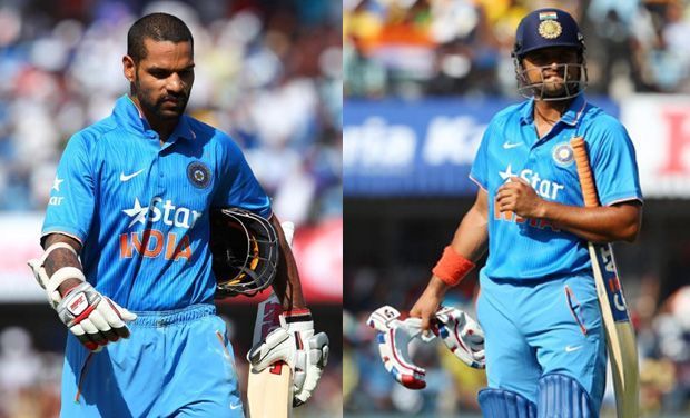 Dhawan and Raina&#039;s 68-run partnership consolidated India&#039;s position in the match