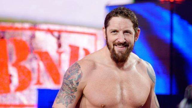 Wade Barrett looks on with a smile! 