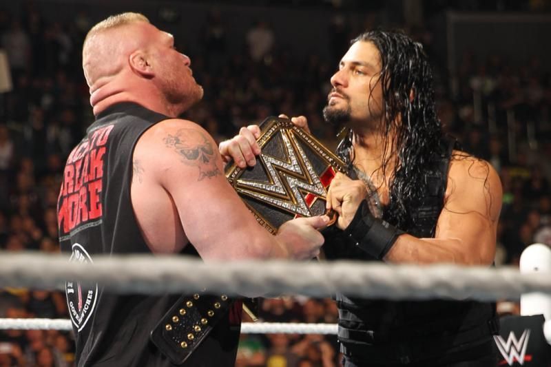 Image result for wwe roman vs lesnar showdown