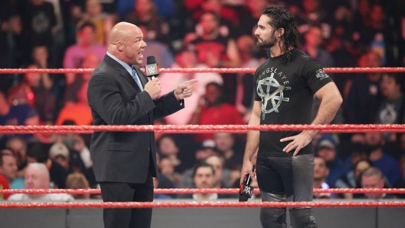 Seth Rollins and Kurt Angle