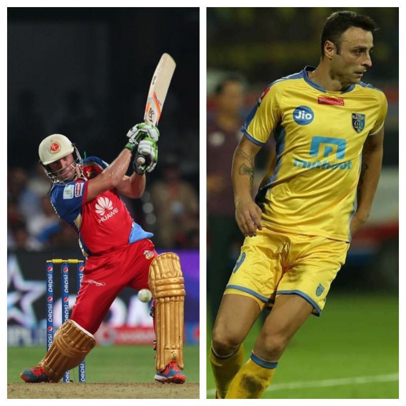 AB De Villiers and Dimitar Berbatov