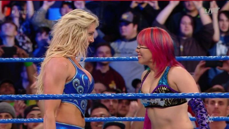 Image result for wwe asuka vs charlotte wm 34