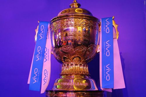 The coveted IPL trophy