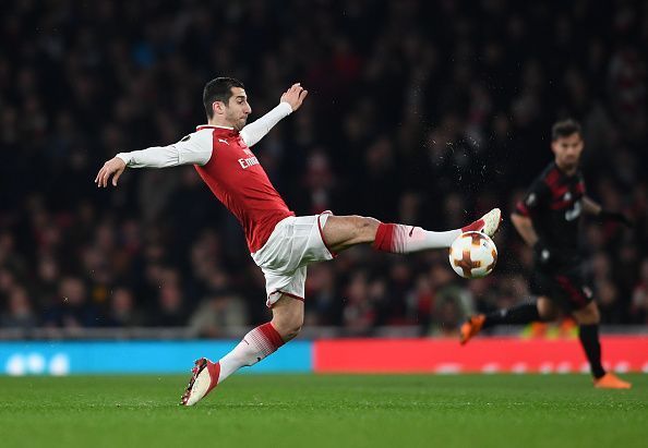 Mkhitaryan had found it hard to keep possession