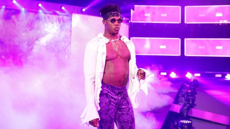 Patrick Clark wrestling as &#039;Velveteen Dream&#039;