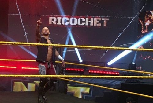 Ricochet at an NXT event