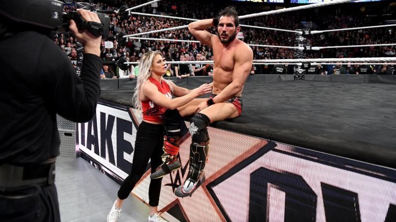 Johnny Gargano with wife Candice LeRae