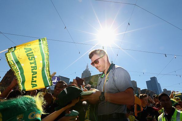 Australia Celebrate Winning 2015 ICC Cricket World Cup