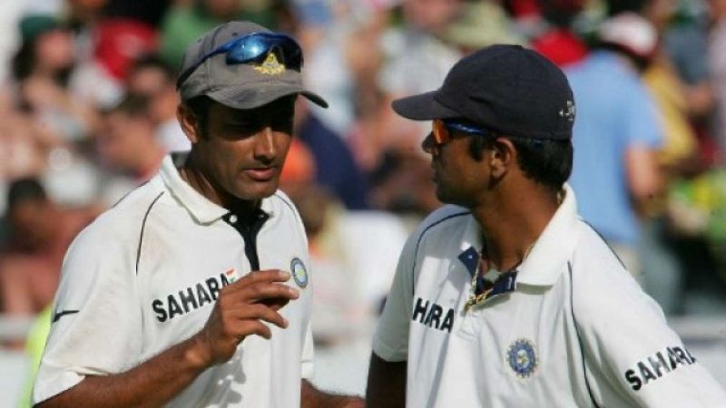 Anil Kumble and Rahul Dravid