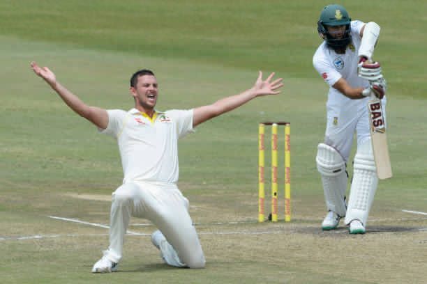 Image result for South Africa vs Australia 2018: 1st Test, Day  Josh Hazlewood