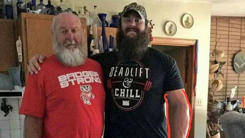 Braun Strowman with his dad