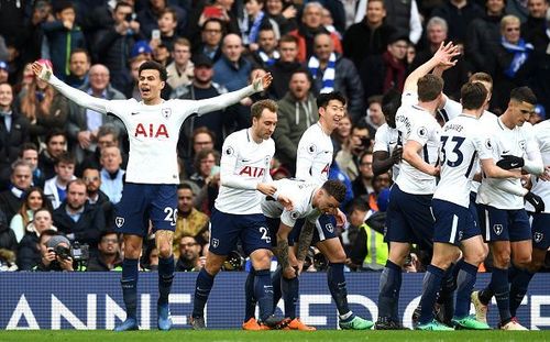 Alli scored twice to help Tottenham to their first ever win at Stamford Bridge