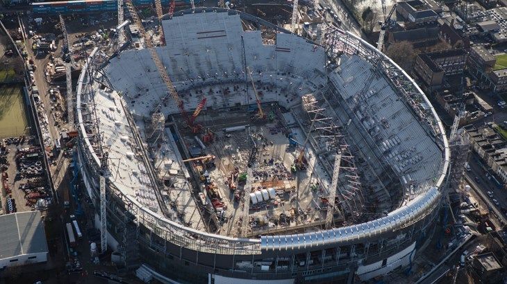 Tottenham's new stadium....Hopefully it would be ready to play Spurs' home matches next campaign