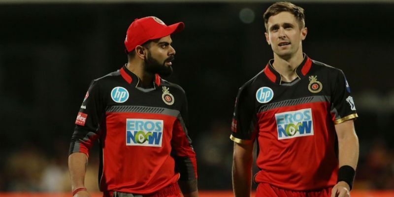 Image result for kohli woakes rcb 2018