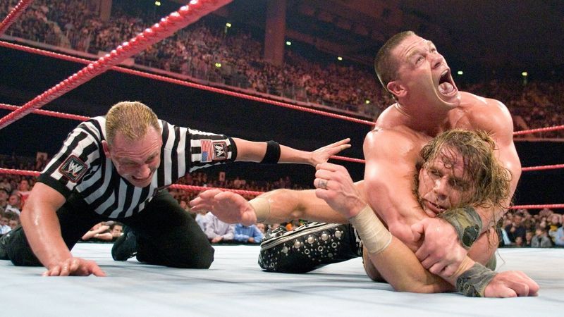 John Cena versus Shawn Michaels
