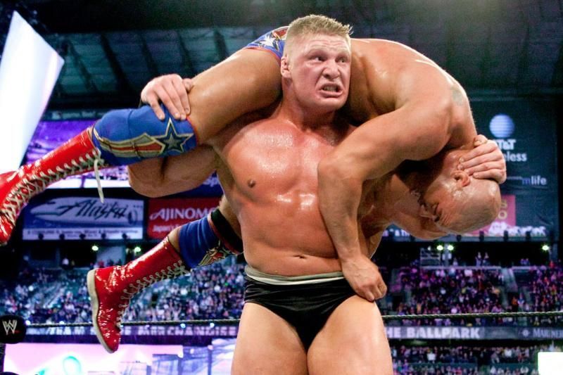 Brock Lesnar and Kurt Angle feuded for a great part of 2003